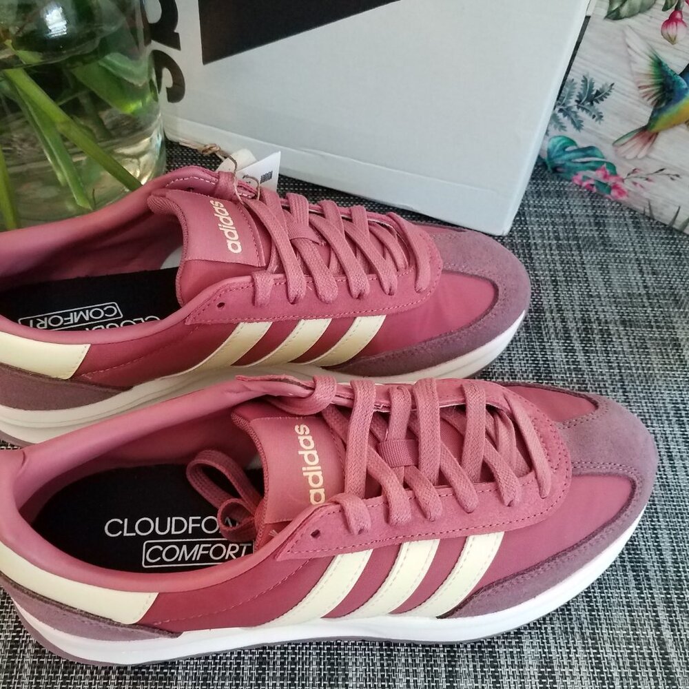 adidas Run 70s 2.0 Nylon/Suede Active Sport Gym Trainer~IH8598~Wonder Red/Yellow - Picture 8 of 11